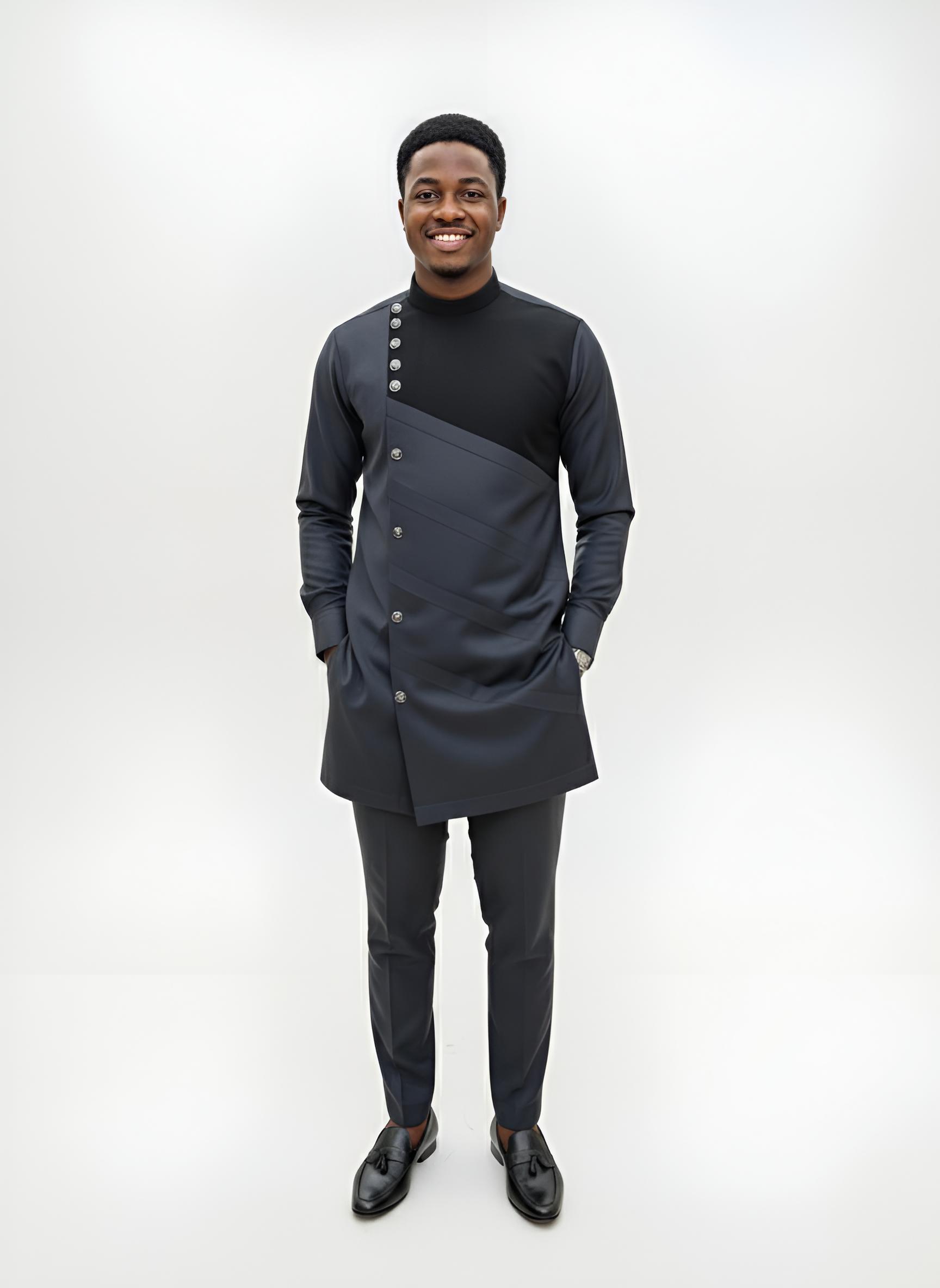 Stylish Grey and black outfit