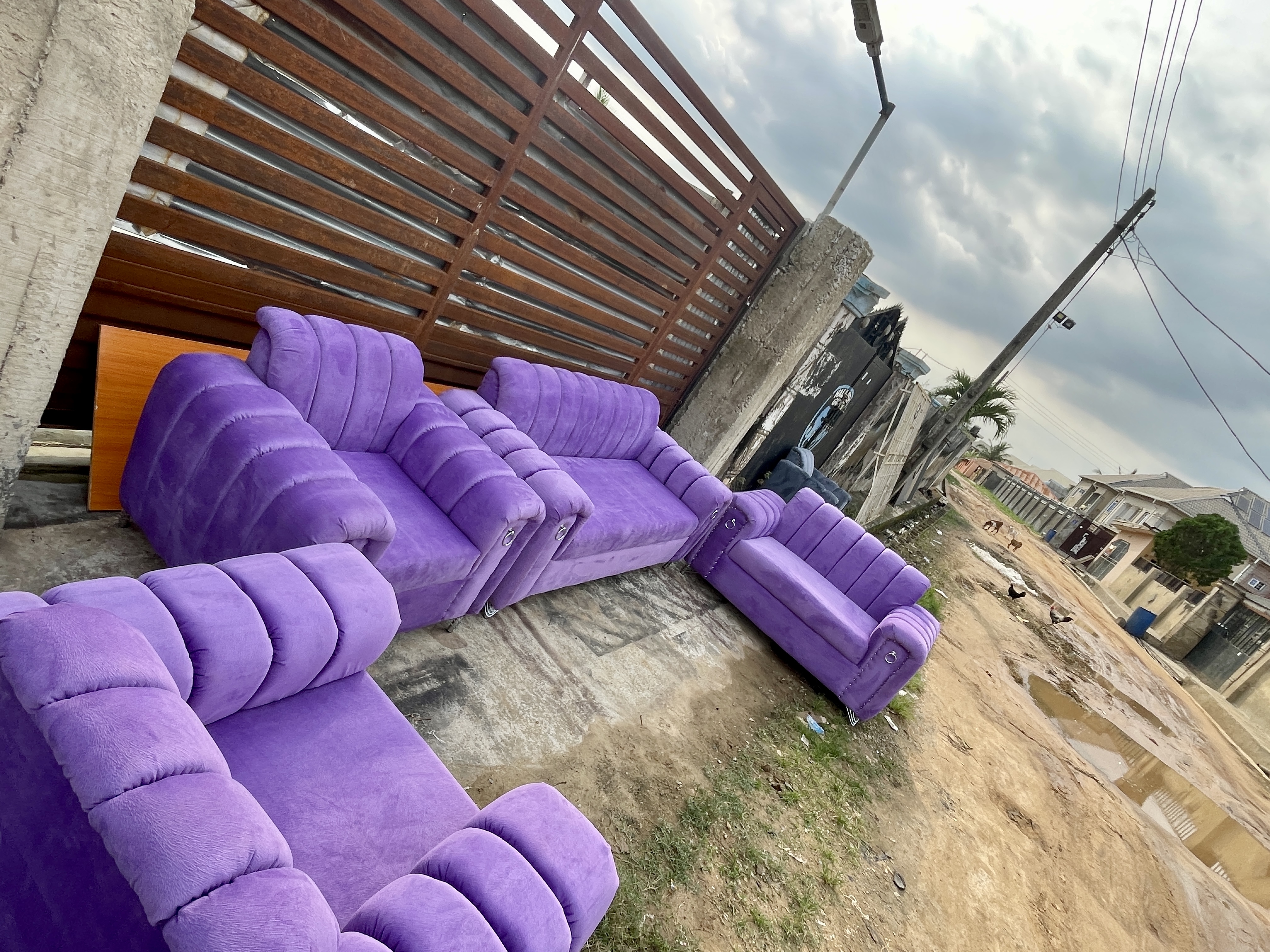 Purple Set of chiars